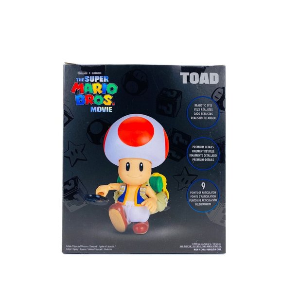 The Super Mario Bros Movie Toad 5" Figure - Picture 3 of 6